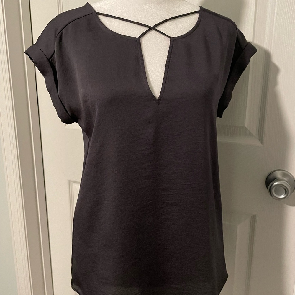 Dark gray express blouse